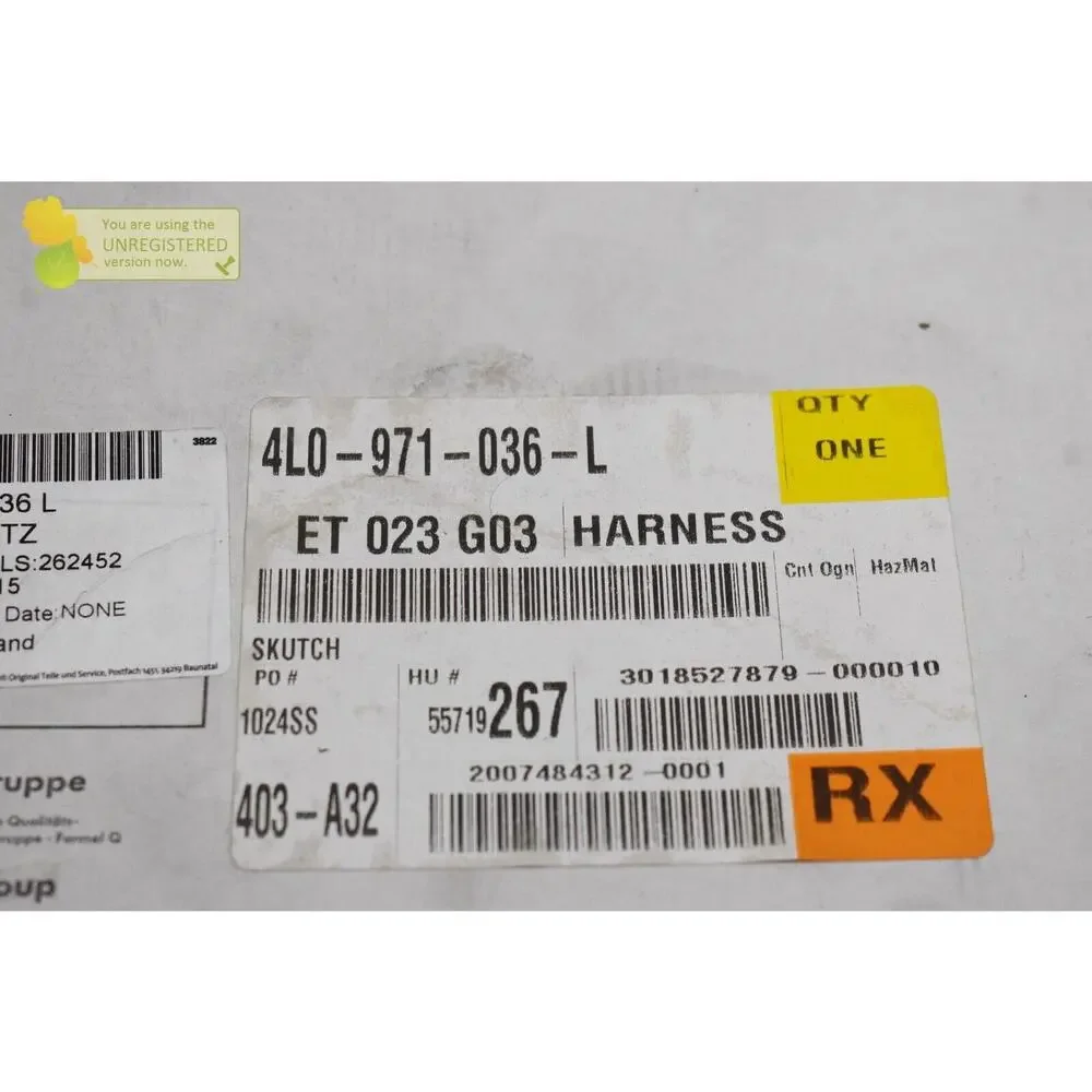 Audi Q7 Harness Geniune OEM 4L0971036L